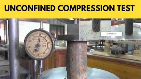 astm standards for unconfined compression test|unconfined compression test procedure.